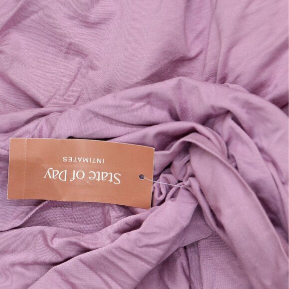 NWT State Of Day Womens Knit Open Front Lounge Cardigan Mauve Orchid Purple 2XL - Picture 4 of 5